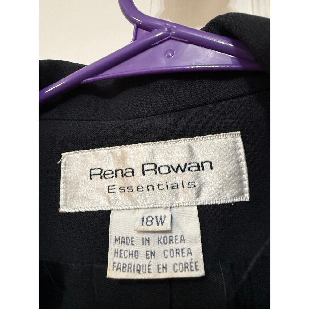 Rena Rowan essentials women’s size 18 W black blouse blazer - Picture 5 of 7